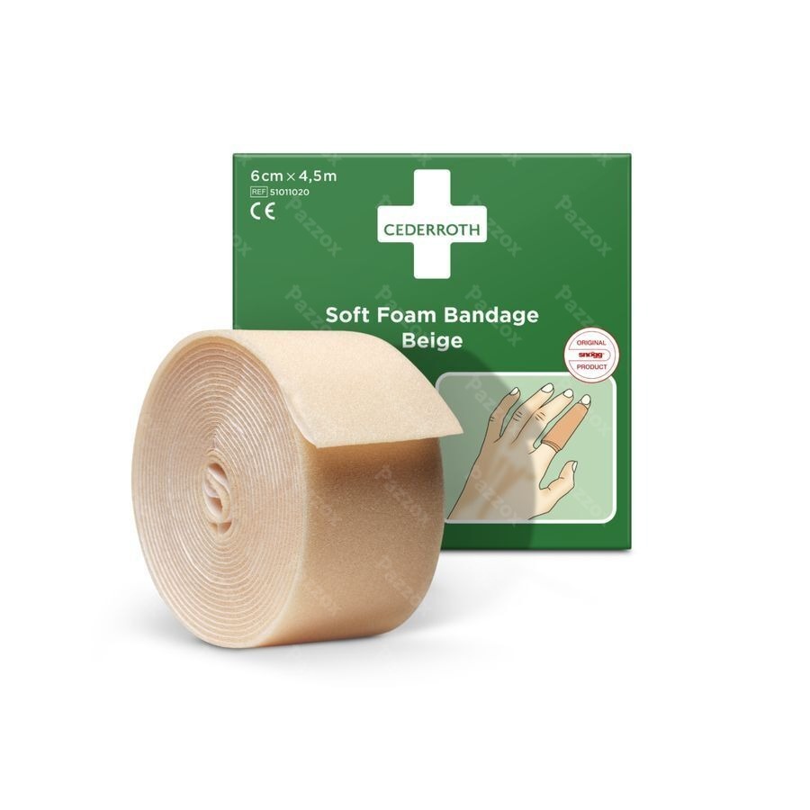 Cederroth Soft Foam Bruin 6cmx4,5m 51011020