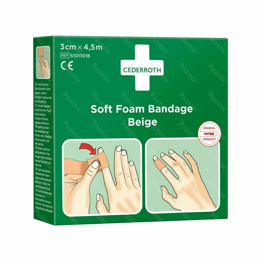 Cederroth Soft Foam Bruin 3cmx4,5m 51011018