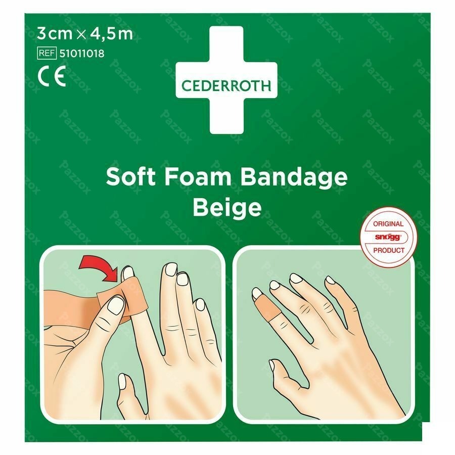 Cederroth Soft Foam Bruin 3cmx4,5m 51011018