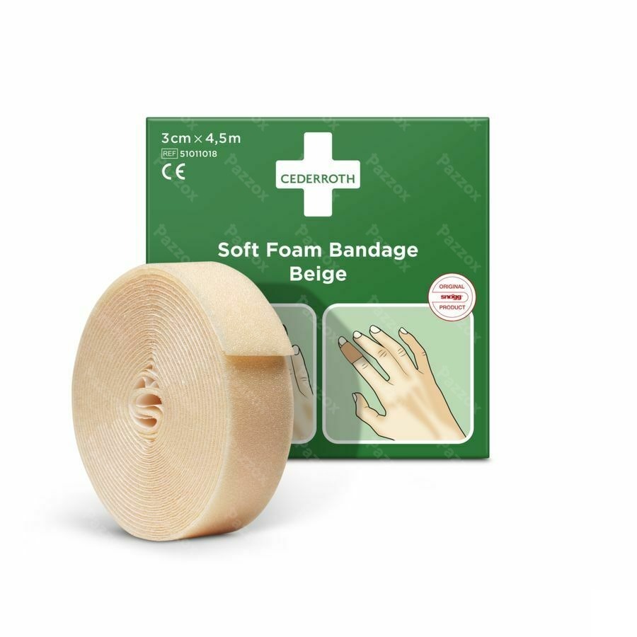 Cederroth Soft Foam Bruin 3cmx4,5m 51011018