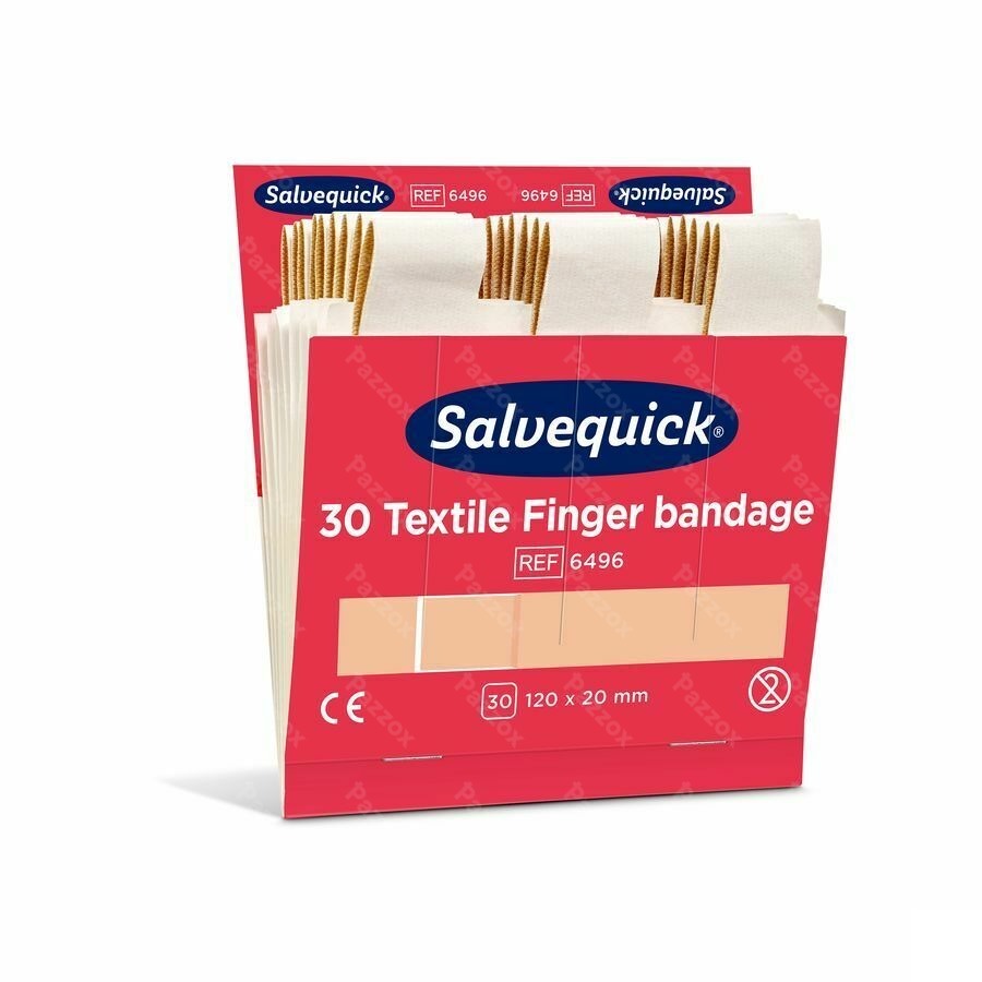 Salvequick Lange Vingerpleister Textiel 6496