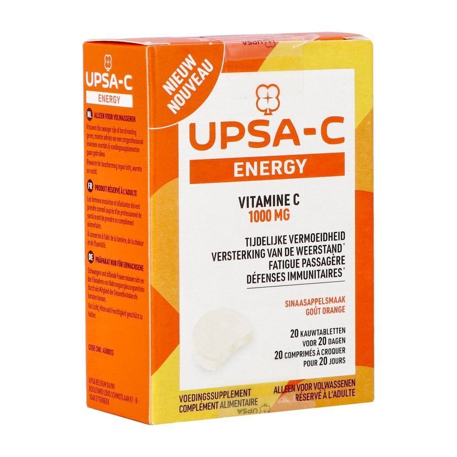 Upsa-C Energy 1000mg 20 Kauwtabletten