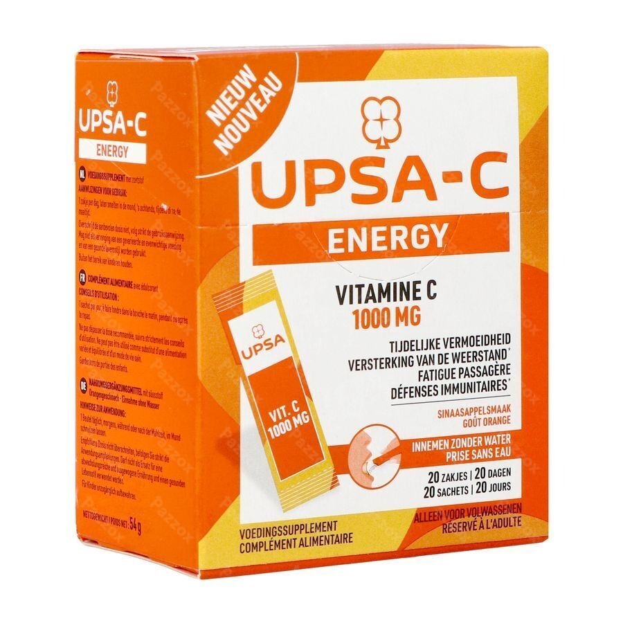 Upsa-C Energy 1000mg 20 Zakjes