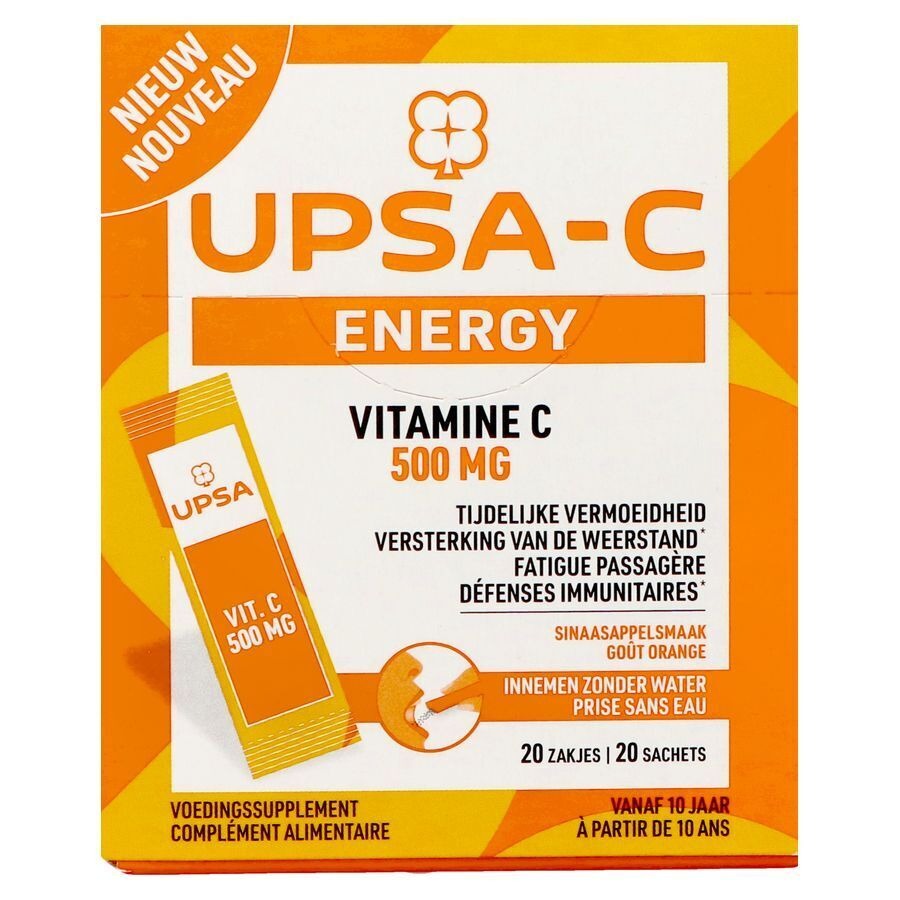 Upsa-C Energy 500mg 20 Zakjes