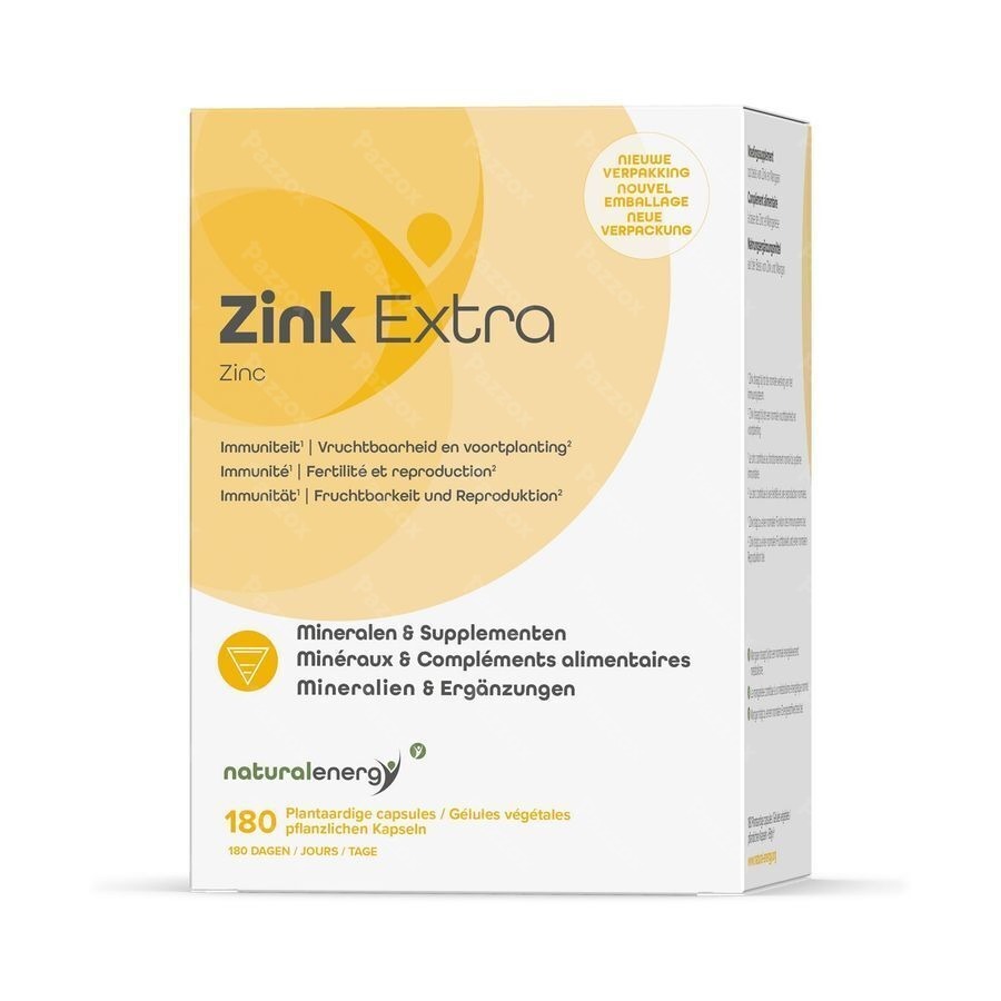 Natural Energy Zink Extra 180 Capsules