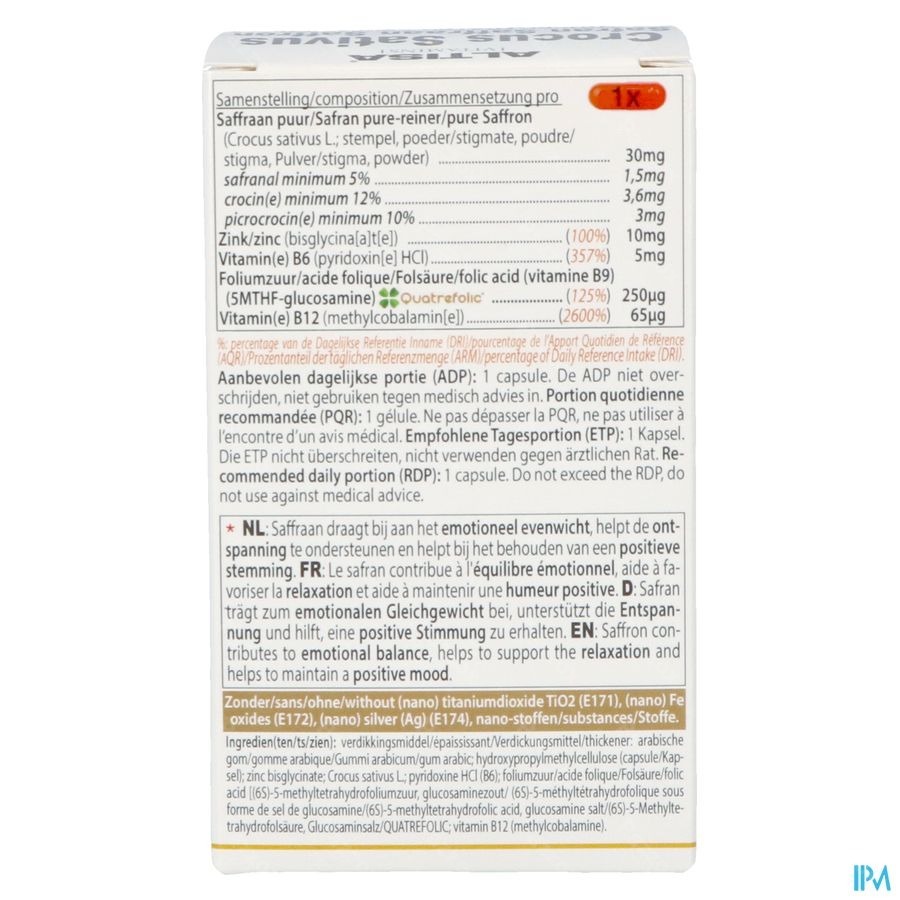 Safran Concentraded Advanced Complex Tabl 60