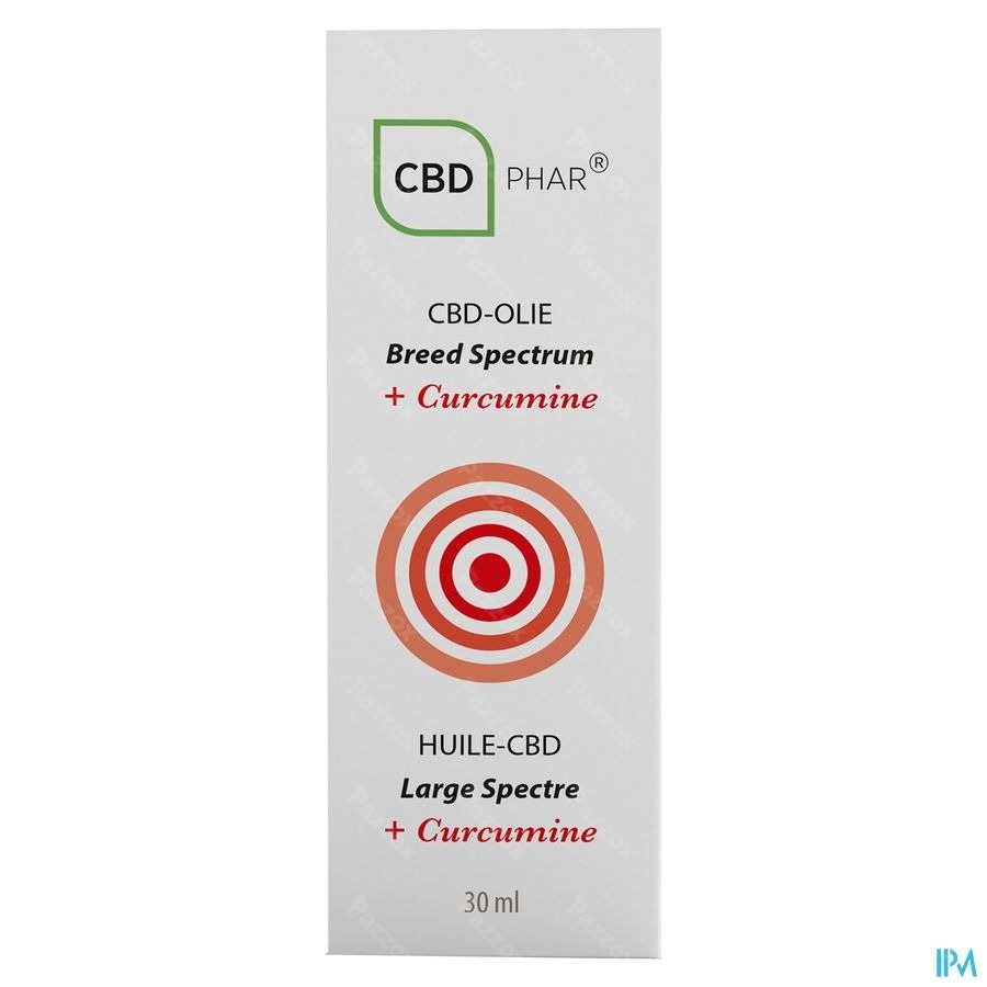 CBD-Phar CBD-Olie Breed Spectrum + Curcumine 30ml 