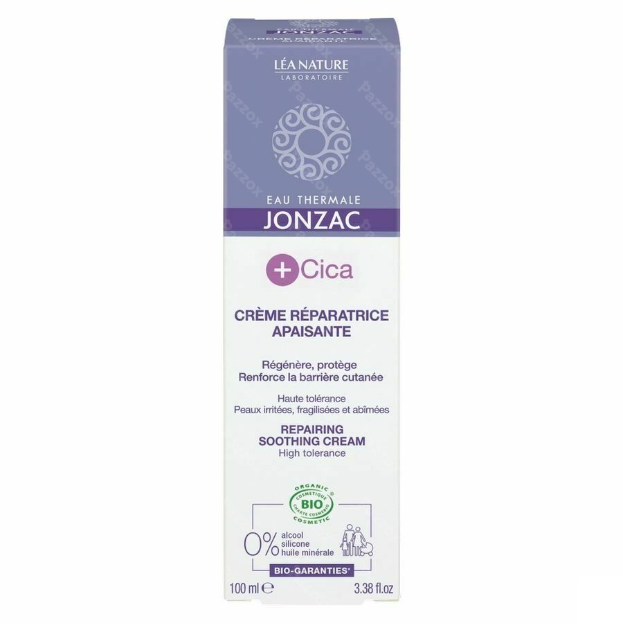 Jonzac Cica Bio Herstellende Creme Z/parfum 100ml