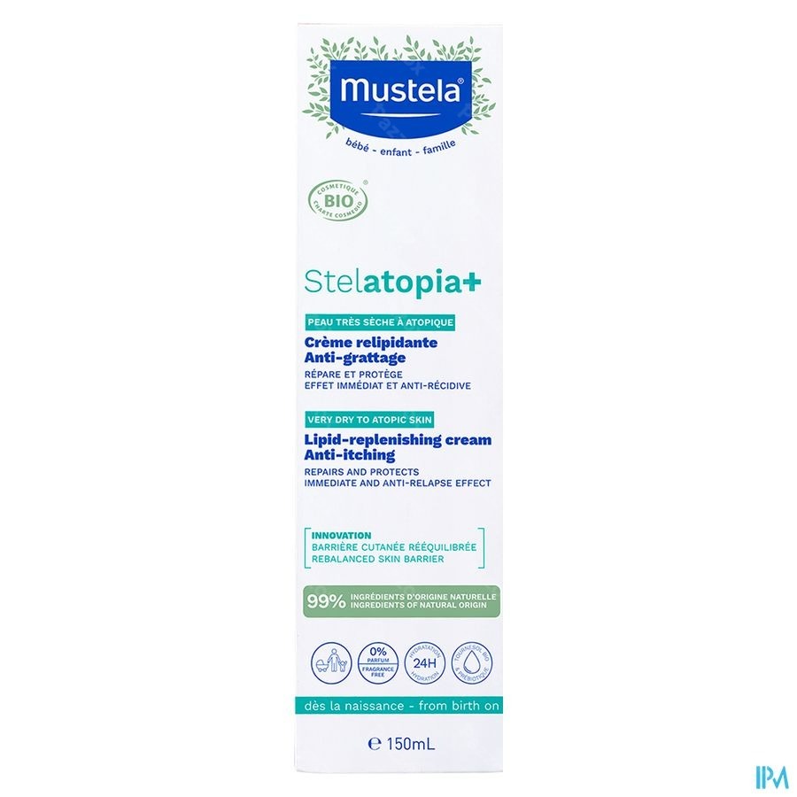 Mustela Stelatopia Herstellende Crème Anti-Jeuk 150ml