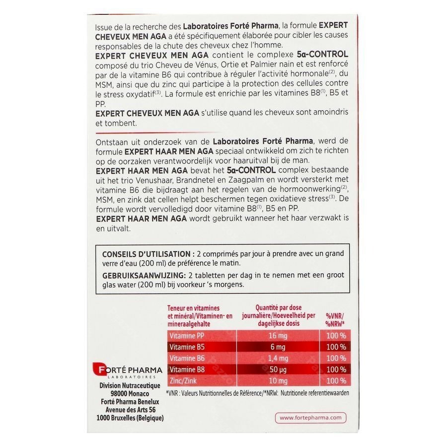 Expert Haar Men Aga 60 Tabletten