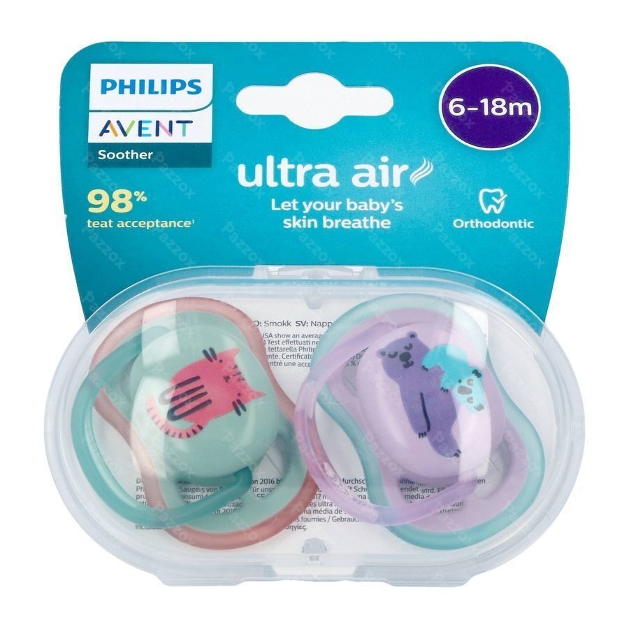 Philips Avent Fopspeen +6m Air Mix Dieren