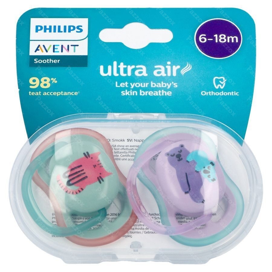 Philips Avent Fopspeen +6m Air Mix Dieren