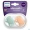 Philips Avent Fopspeen Soft Cognac Green +0m