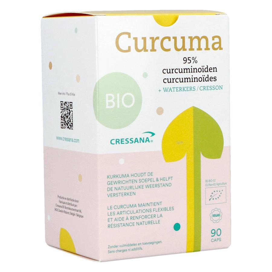 Cressana Curcuma longa extract BIO - 90 vegan capsules