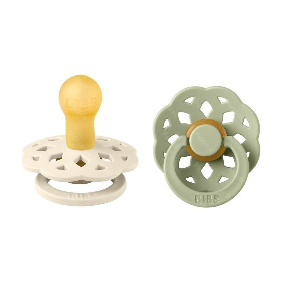 Bibs 1 Fopspeen Boheme Duo Sage/ivory 2