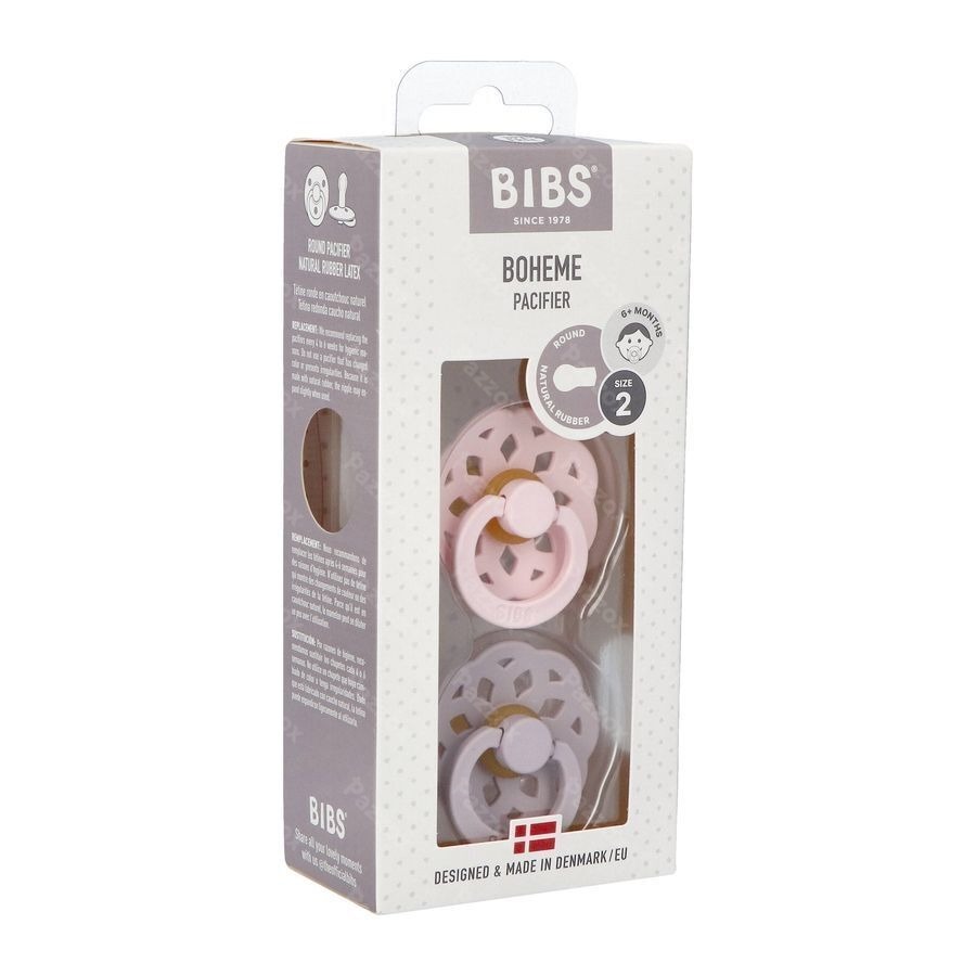 Bibs 2 Fopspeen Boheme Duo Blossom/lilac 2