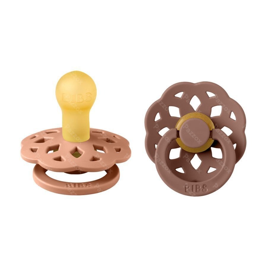 Bibs 1 Fopspeen Boheme Duo Peach/woodchuck 2
