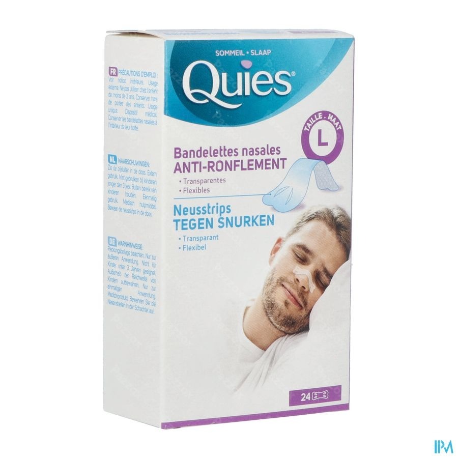 Quies Tegen Snurken 24 L Neusstrips 