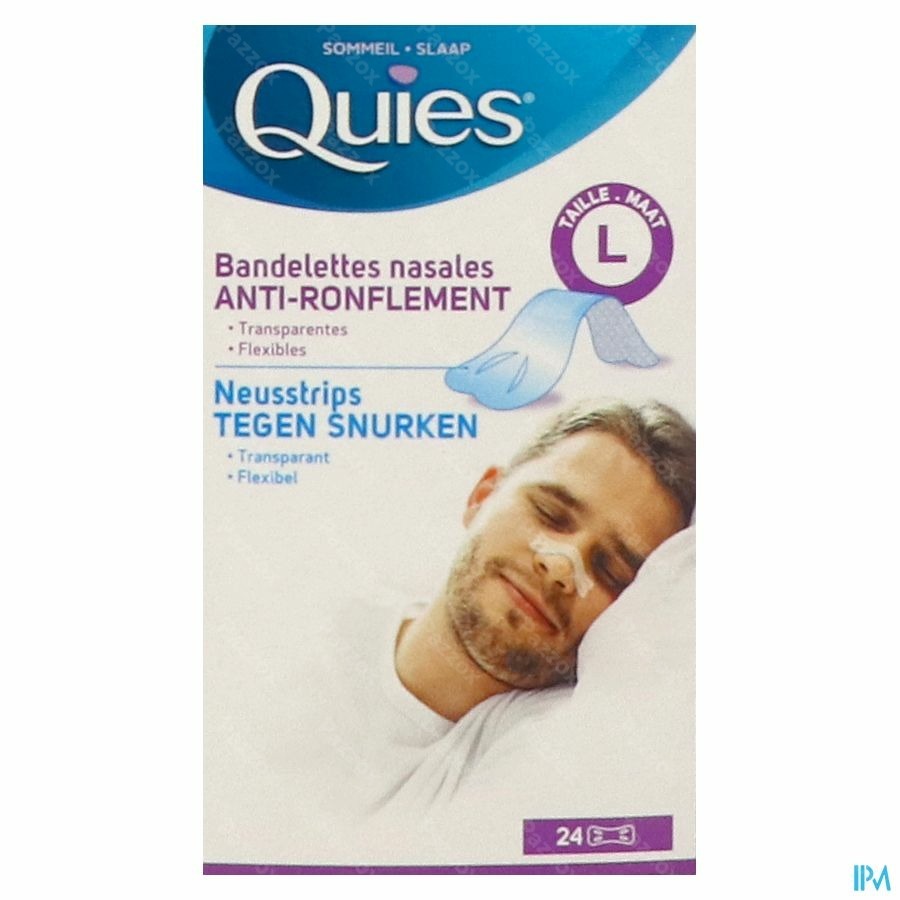 Quies Tegen Snurken 24 L Neusstrips 