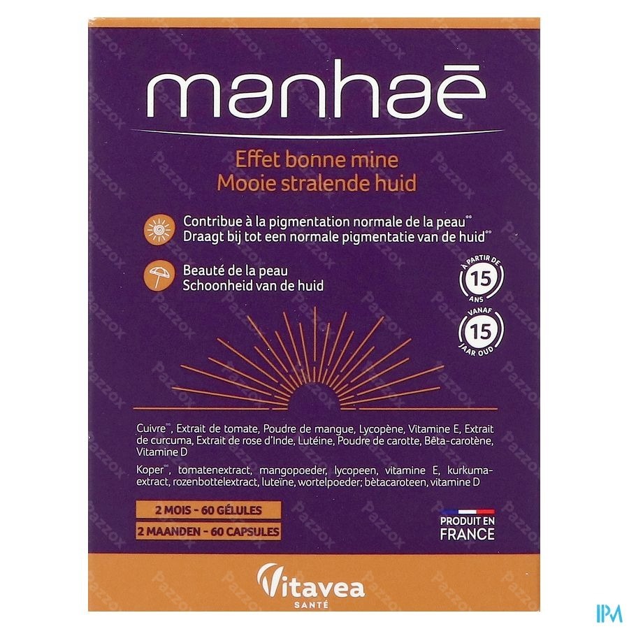 Vitavea Manhae Stralende Huid 60 Tabletten 