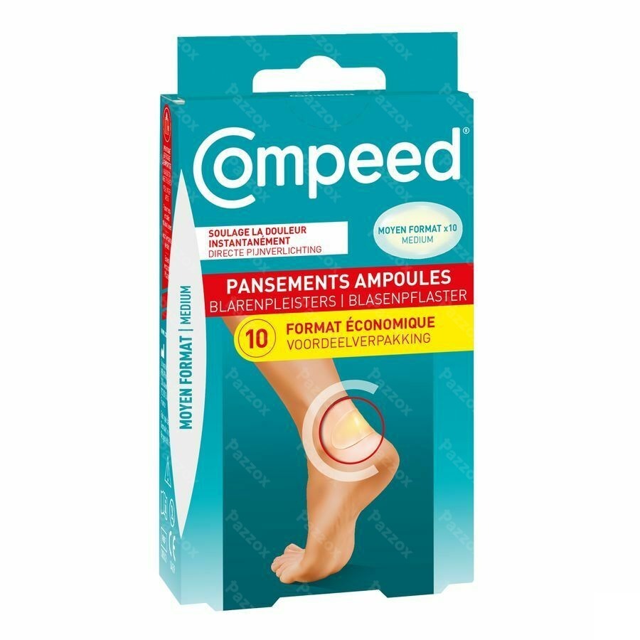 Compeed Blarenpleisters Medium Voordeelverpakking 10 Stuks 