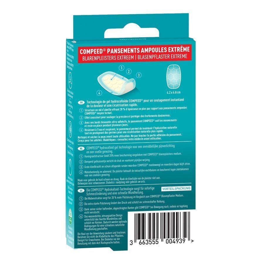 Compeed Blarenpleister Extreem Voordeelverpakking 10 Stuks 