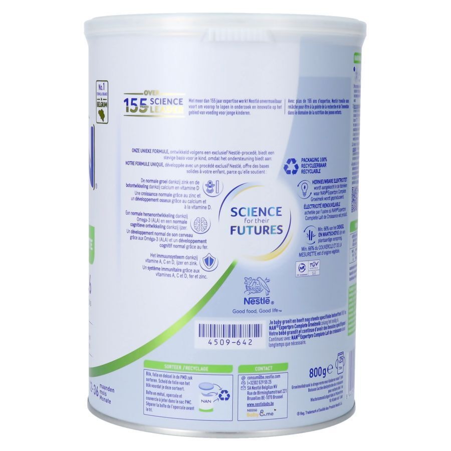 Nan Expertpro Complete Groeimelk +1 jaar 800g