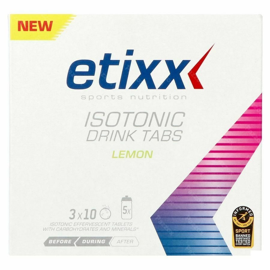 Etixx Isotonic Lemon 3x10 Bruistabletten