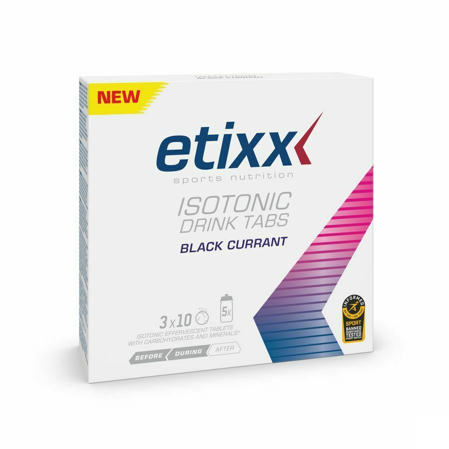 Etixx - Isotonic effervescent tablet 3 tubes - BLACK CURRANT