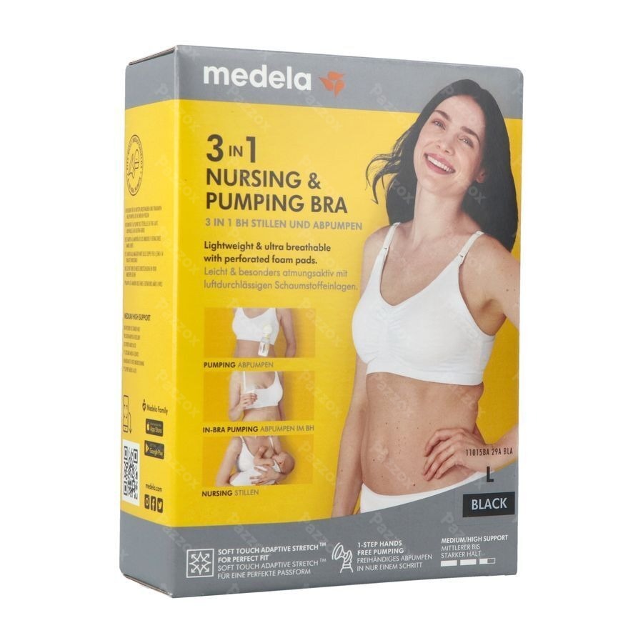 Medela Beha Kolven&voeden 3in1 l Zwart