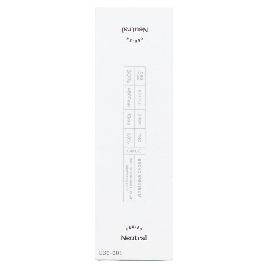 Gano Care Neutral 30% Cbg&cbd Olie 15ml