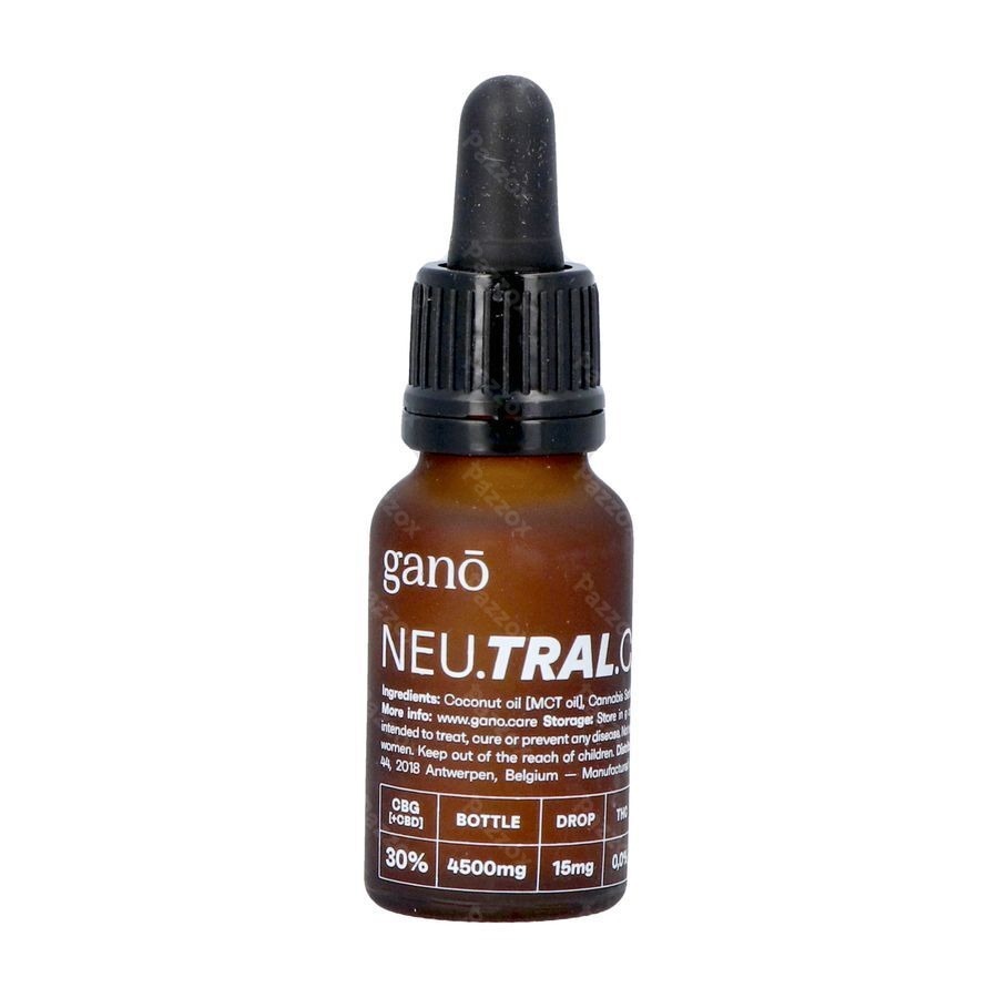 Gano Care Neutral 30% Cbg&cbd Olie 15ml