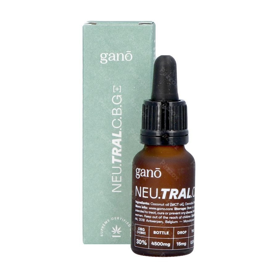 Gano Care Neutral 30% Cbg&cbd Olie 15ml