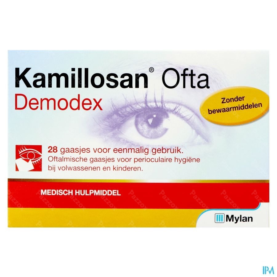 Kamillosan Ofta Demodex 28 Doekjes 