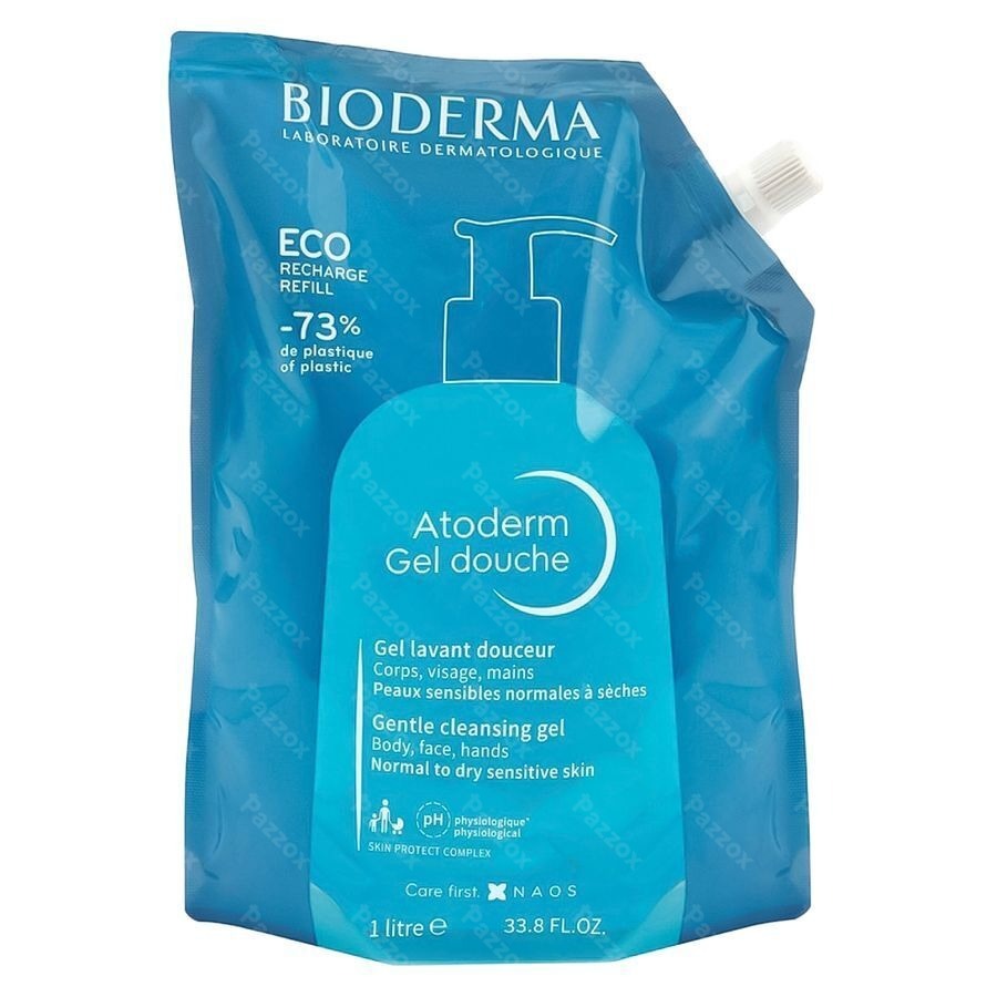 Bioderma Atoderm Douchegel Navulling 1l