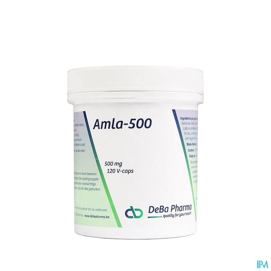 Deba Pharma Amla-500 120 Plantaardige Capsules
