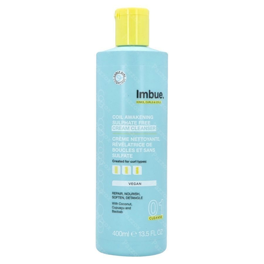 Imbue Coil Awakening Krullen Cream Cleanser 400ml 