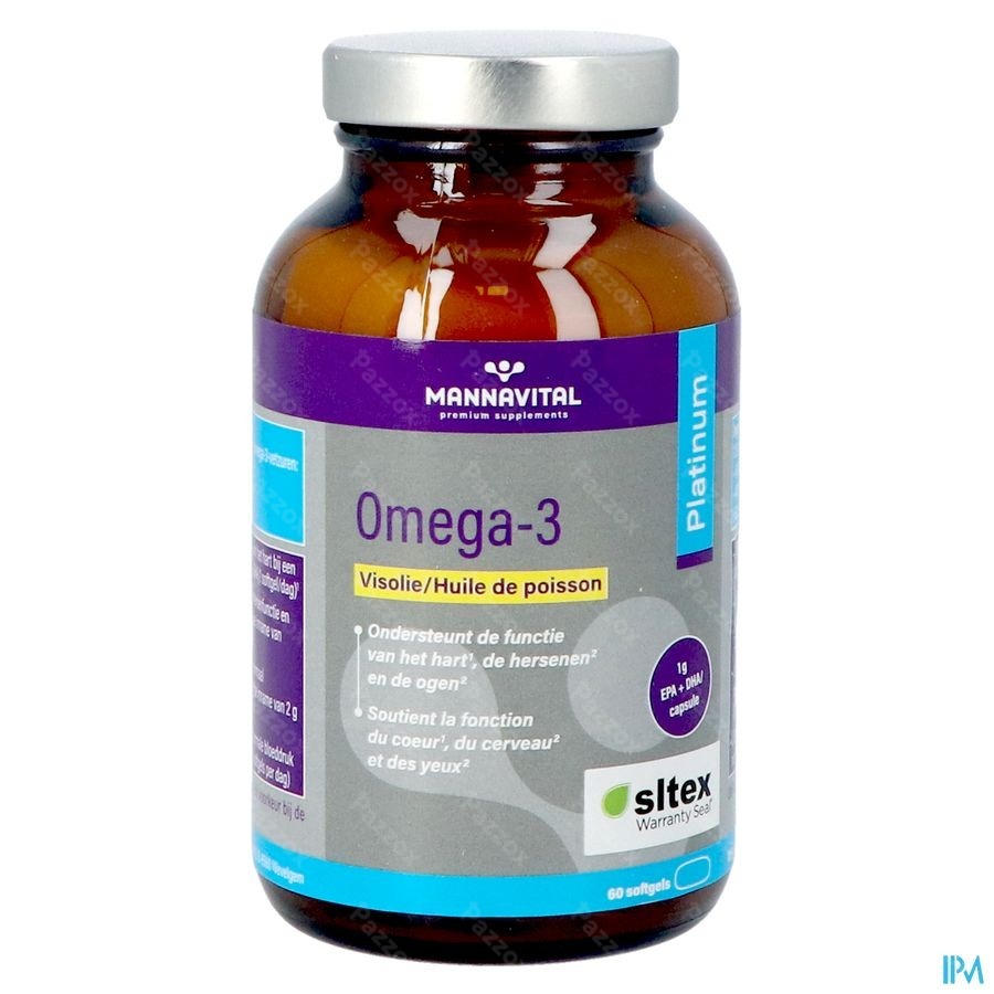 Mannavital Omega 3 Visolie Softgels 60