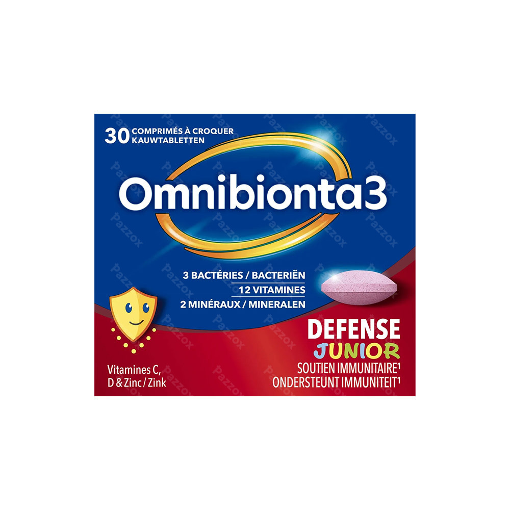 Omnibionta 3 Defense Junior 30 Kauwtabletten