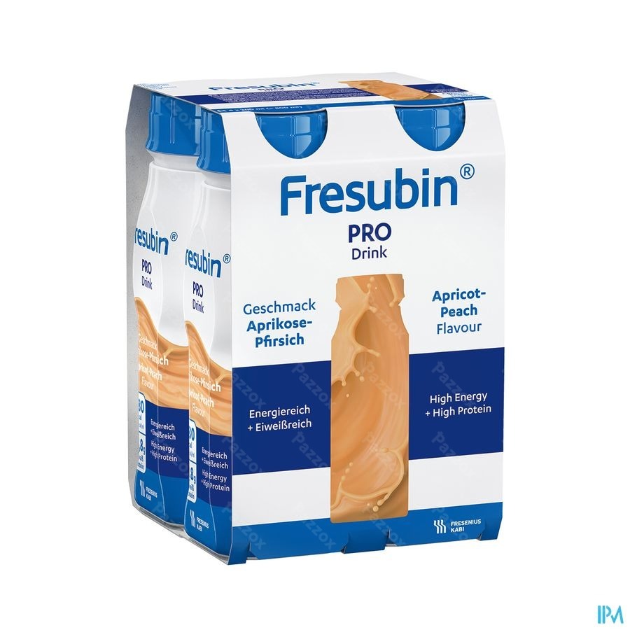 Fresubin Pro Drink Abrikoos Perzik Fl 4x200ml