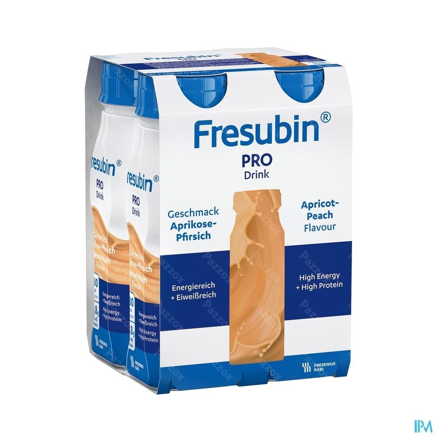 Fresubin Pro Drink Abrikoos Perzik Fl 4x200ml