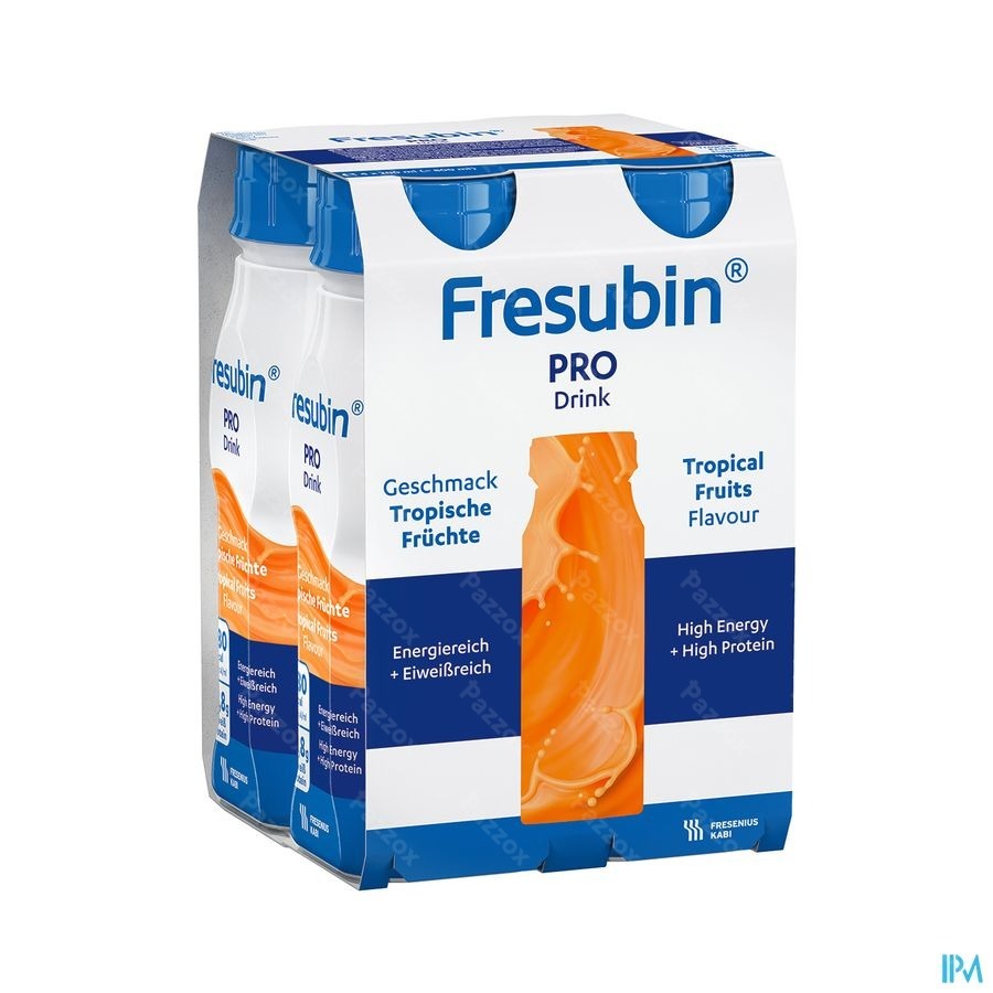Fresubin Pro Drink Tropische Vruchten Fl 4x200ml