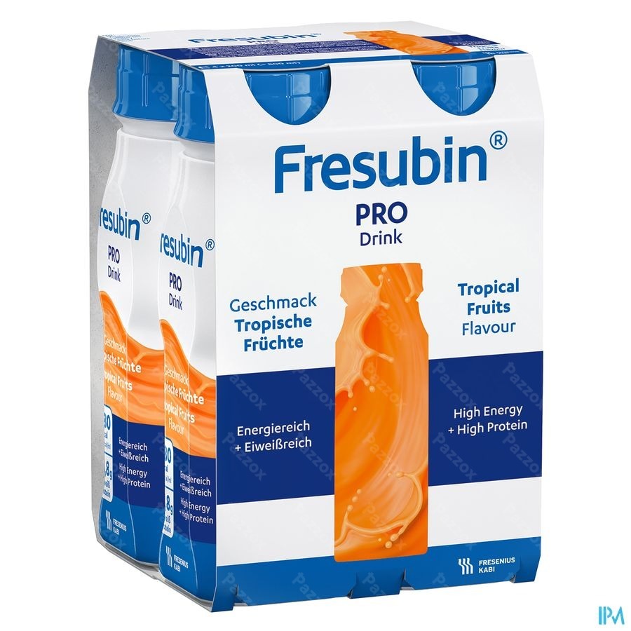 Fresubin Pro Drink Tropische Vruchten Fl 4x200ml
