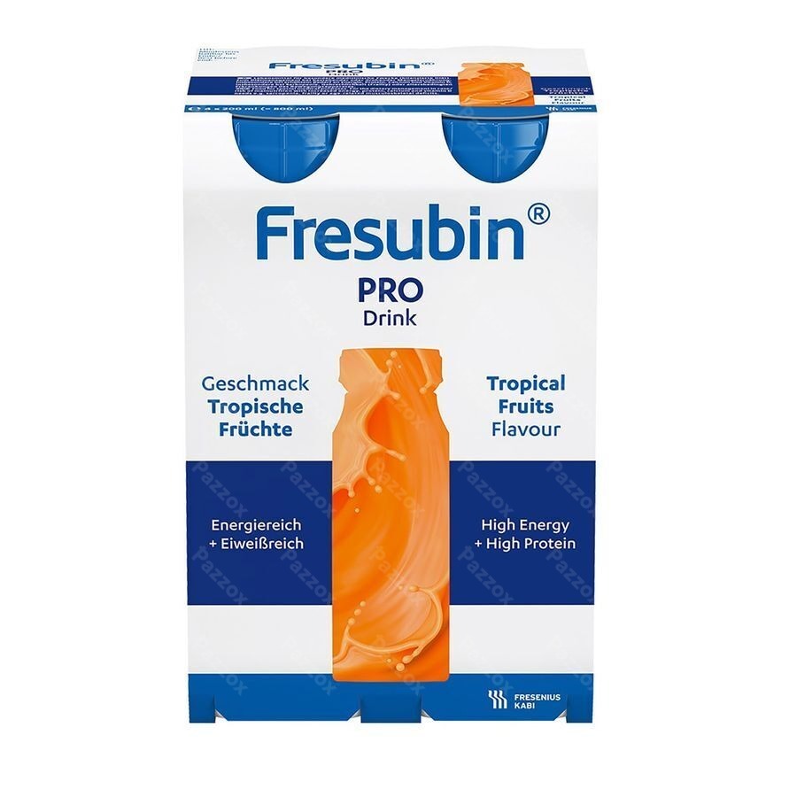 Fresubin Pro Drink Tropische Vruchten Fl 4x200ml