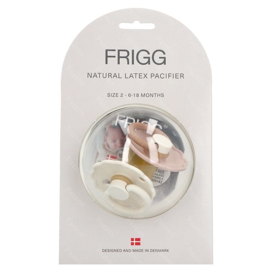 Frigg Daisy Fopspenen Latex T2 Biscuit/cream 2