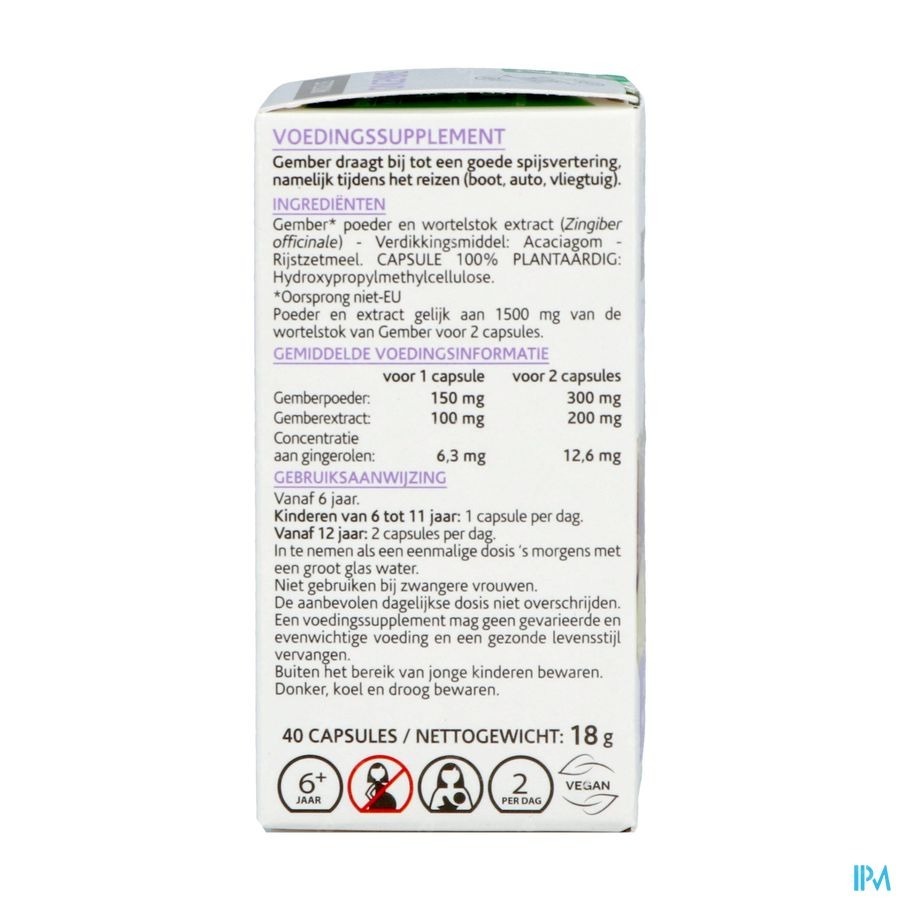 Arkocaps Gember 40 Capsules