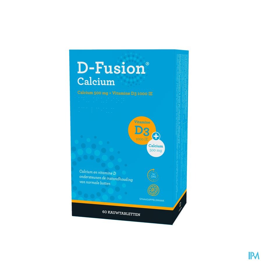 D-fusion Calcium 500/1000 60 Kauwtabletten 