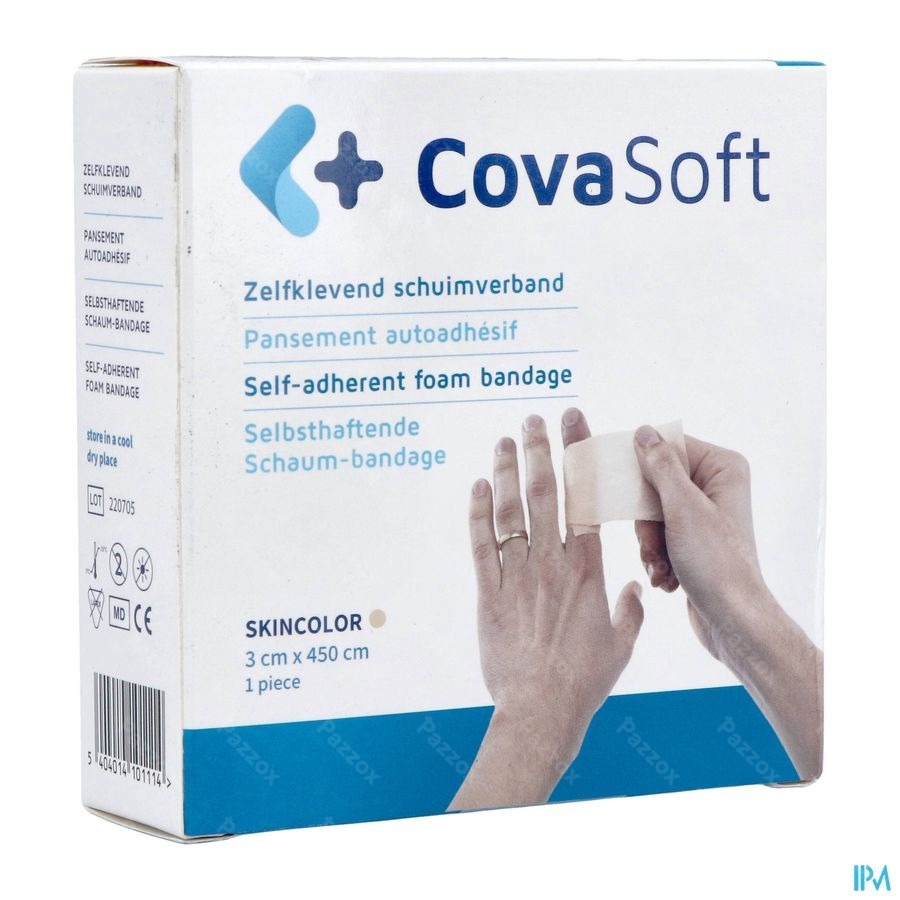 Covasoft Verband Huid 3cmx4,5m Covarmed