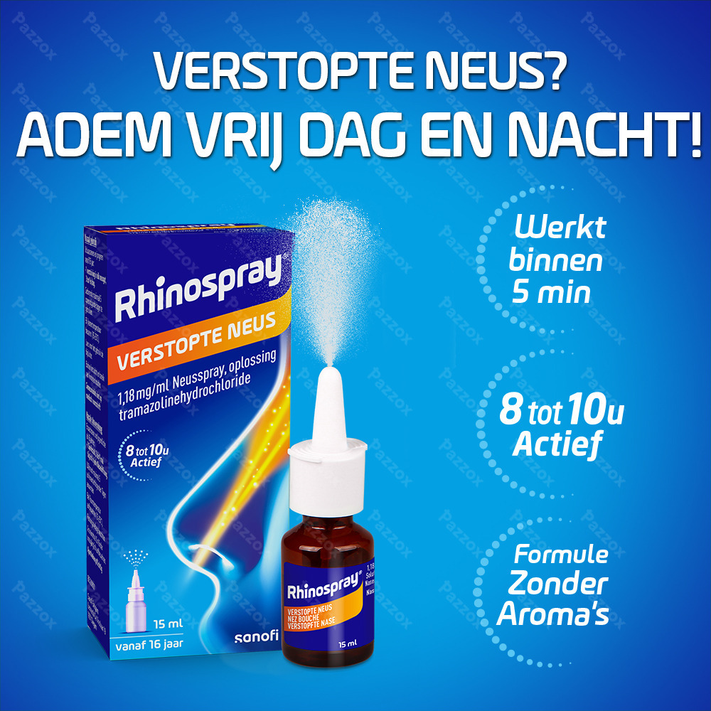 Rhinospray Verstopte Neus 1,18mg/ml Neusspray 15ml