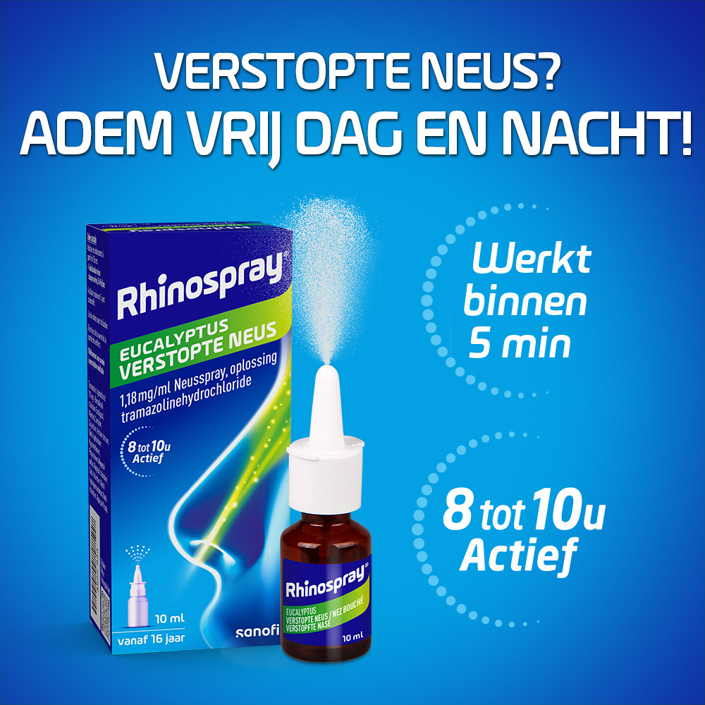 Rhinospray+Eucalyptus Verstopte Neus Neusspray 1,18mg/ml 10ml